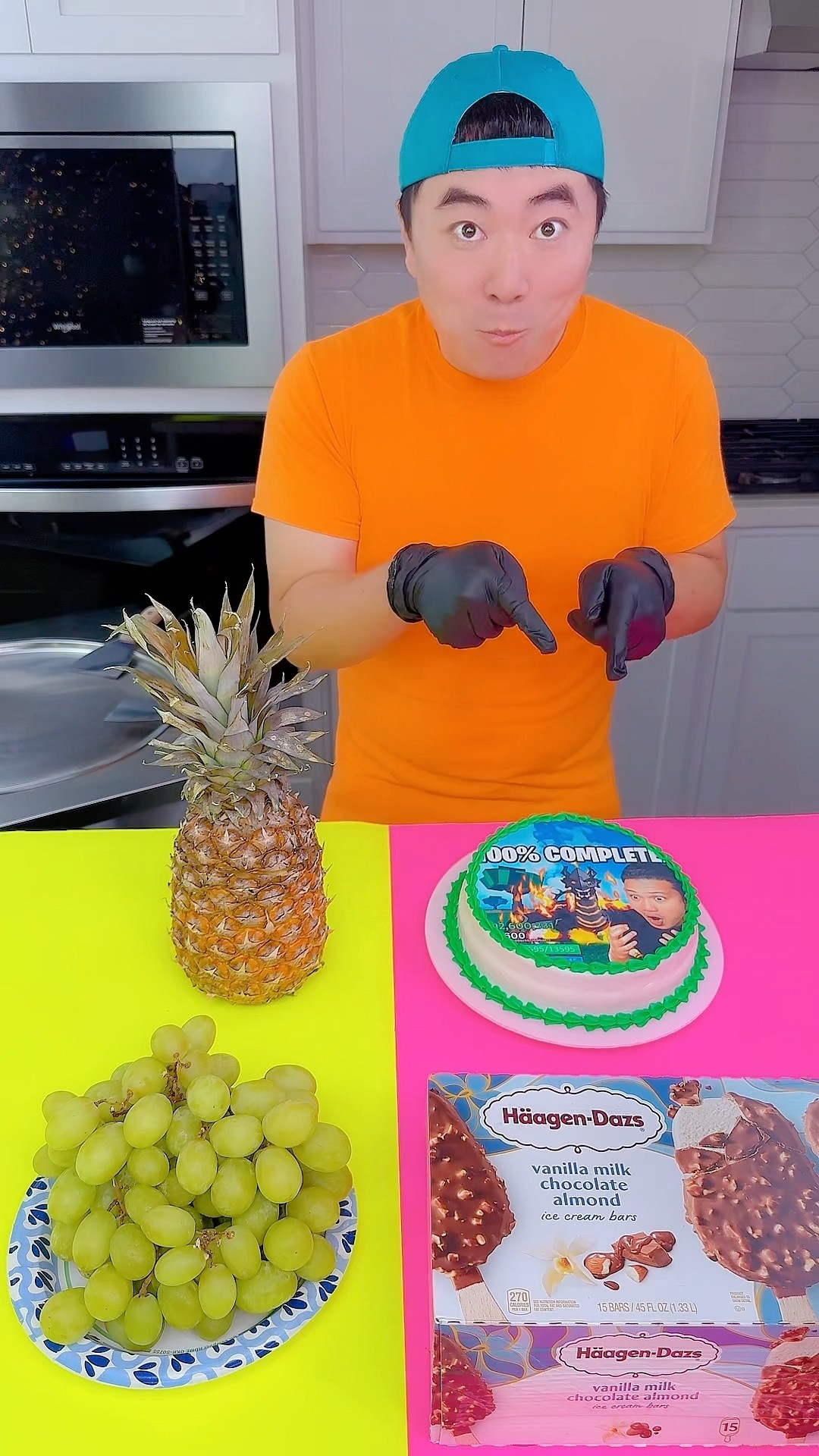Roblox cake vs pineapple ice cream challenge!? #funny by Ethan Funny Family