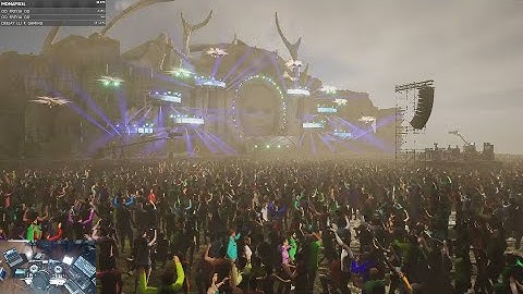 Unreal Engine 5 Virtual Event Production - Real-Time Rendering DJ Festival Livestream (DMX Light)