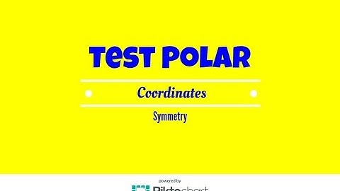How to test polar coordinates for symmetry