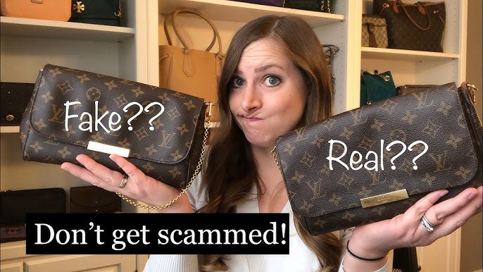 How to spot FAKE louis vuitton handbags - LV Favorite MM Dupe vs Real 