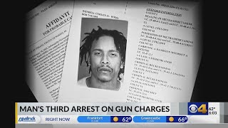 IMPD arrests man for 3rd time in just over a year for various drug and gun charges