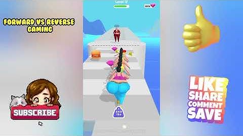 Fat Stack(New Viral Game) in Forward vs Reverse Gaming | All Levels Gameplay Android Ios