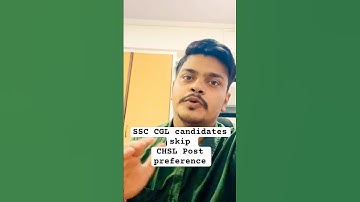 SSC CHSL post preference out 💯✅ Bad news 😔 CGL candidates must not waste any seat ❌ #ssccgl #chsl