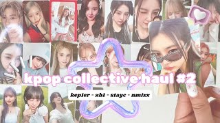 kpop collective haul #2 | opening kep1er go + mail + kep1er & nmixx albums