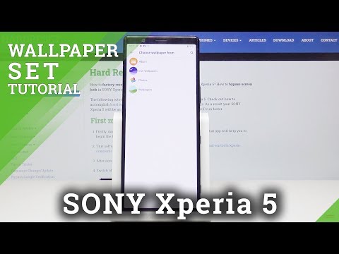 How To Change Wallpaper In Sony Xperia 5 Desktop Update Youtube