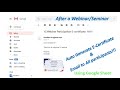 How to Auto Generate Certificates & Email to All participants-[Google Form]