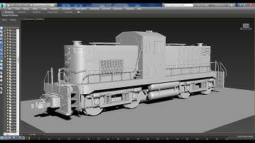 3dsmax Tutorials, Tutorial on Modeling a WDS 4 Diesel Locomotive Shunting Engine in 3dsmax( Part 10)