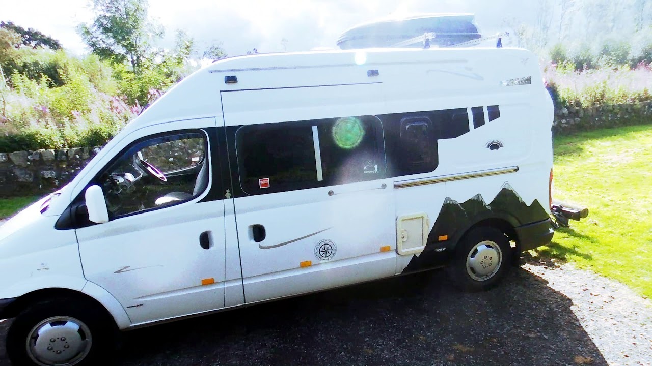 Bebop training flight around the self build camper van