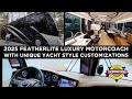 Custom 2025 featherlite prevost exclusive motorcoach tour with yacht technology prevost luxuryrv