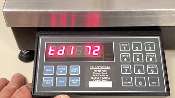 Changing Time and Date on the Pennsylvania Scale 7600