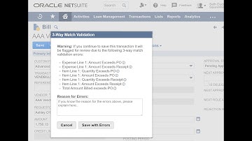 SquareWorks Automate AP Automation: 3-Way Match for NetSuite