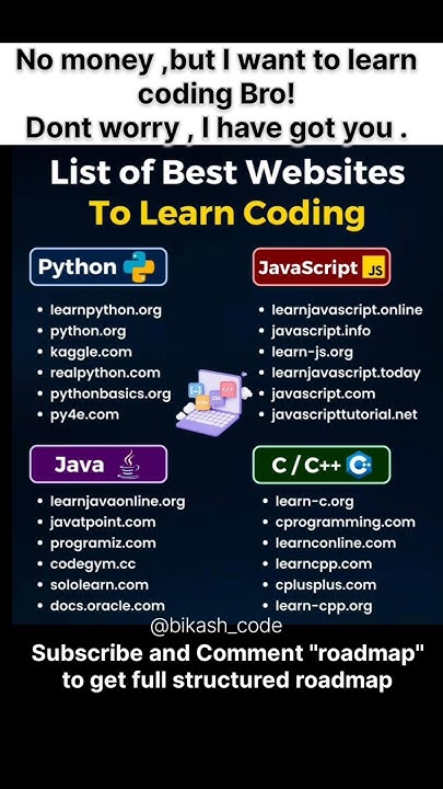 Best FREE sites to learn coding! Python, JS, Java, C++#coding # ...