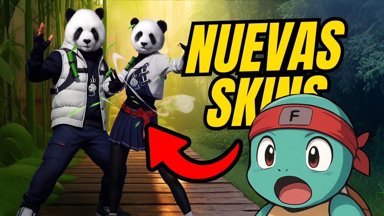 PROBANDO las Nuevas SKINS de PANDA en FREE FIRE! - YouTube