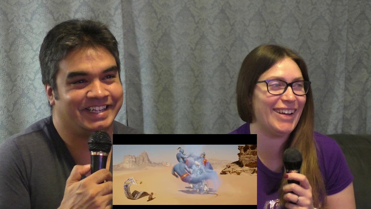 Aladdin Trailer 2 Reaction - YouTube