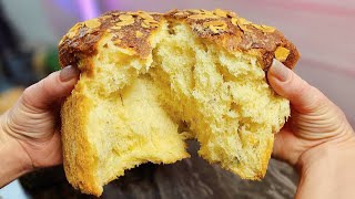 A whole MONTH like fluff! From regular FLOUR Panettone Without kneading with your hands On an overni