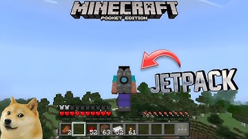 FLY FOREVER! Jetpack Mod in Minecraft Pocket Edition (MCPE Addon)