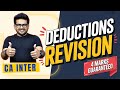 🔥DEDUCTIONS - All Provision Revision!🔥CA Inter!#jan2026exams  #tds  #incometax #advancetax