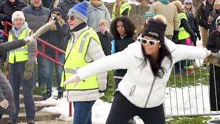Frozen fish flung across marina in annual Michigan competition