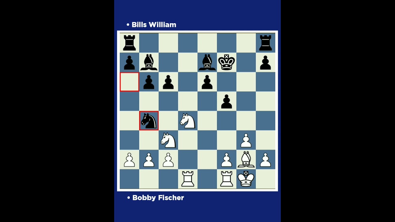 Bobby Fischer vs Bills William □ Simulta Houston USA, 1964.