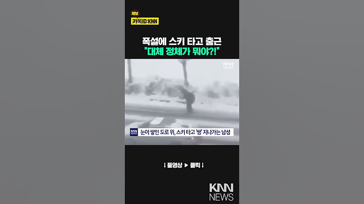 폭설에 스키타고 출근한 K-직장인…알고보니 '진짜 국대 출신?' / KNN