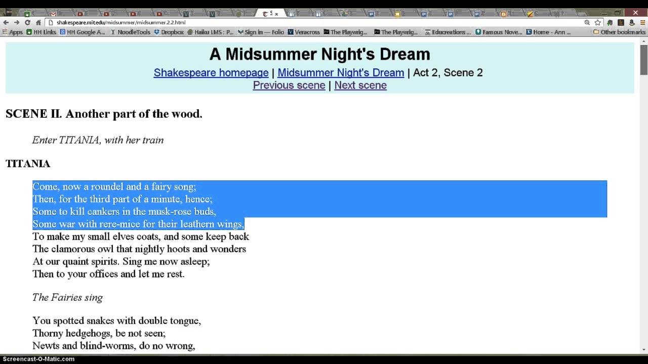 Quoting Shakespeare Poetry In Mla Style Youtube