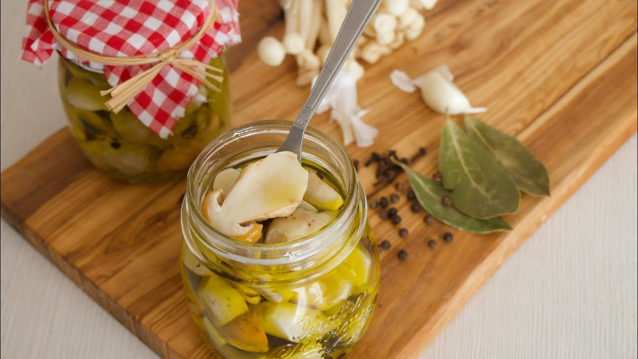 como conservar hongo porcino setas en aceite