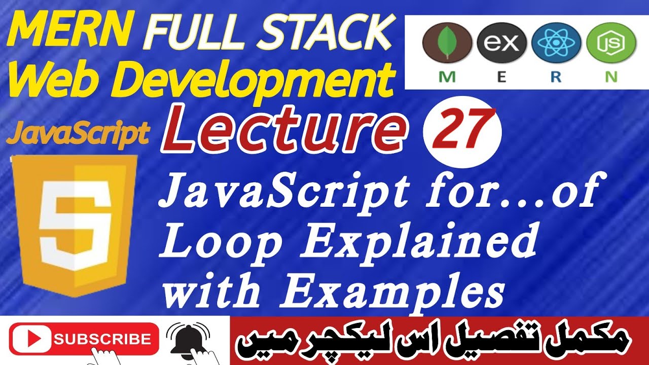 Lecture 27: JavaScript for...of Loop Explained with Real Examples ...