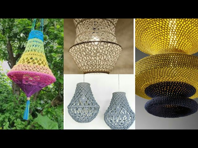 Modern Crochet Pendant Light