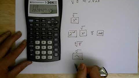Square Roots and Cube Roots on a Scientific Calculator
