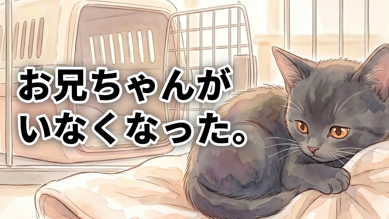 「お兄ちゃんの匂い、残ってるのに…」兄が新しい家へ旅立った日