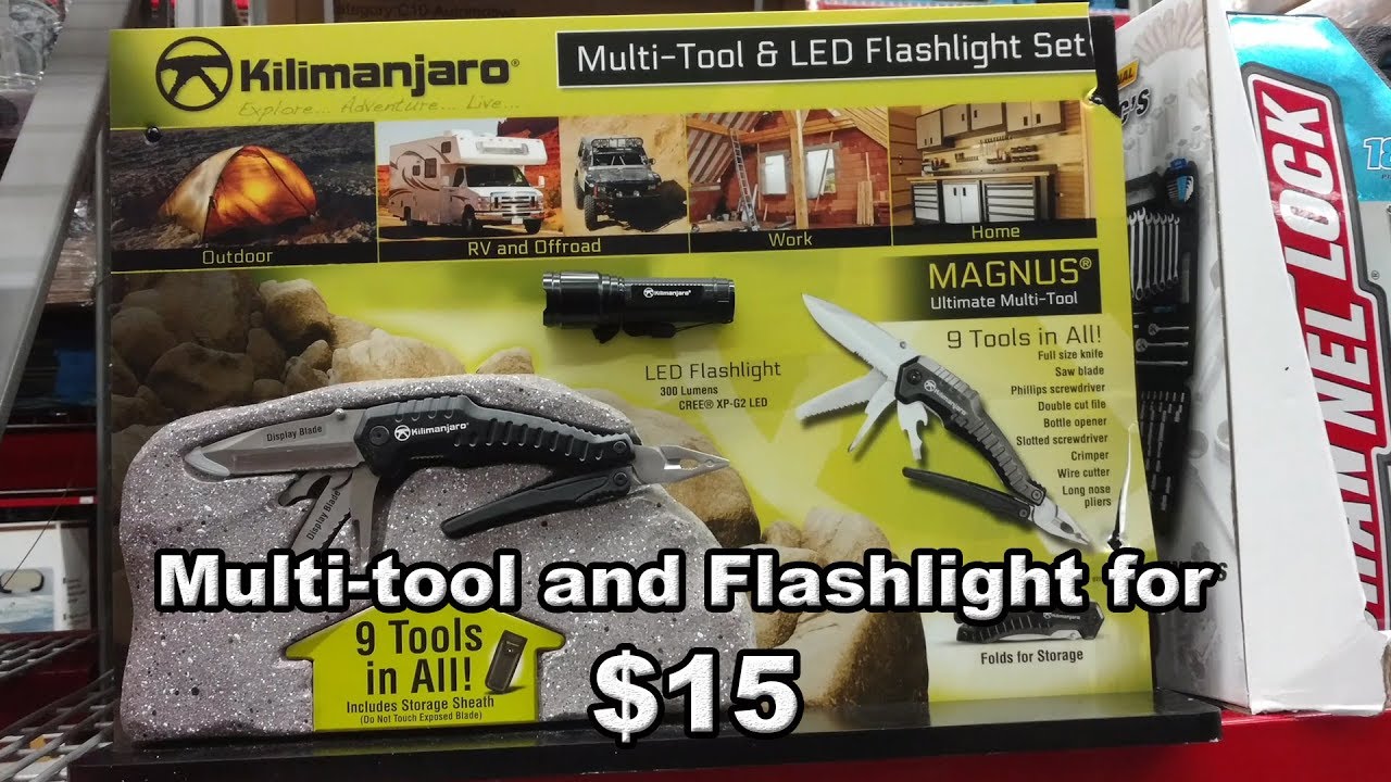 Multitool + flashlight deal at Sam's Club Kilimanjaro Magnus YouTube