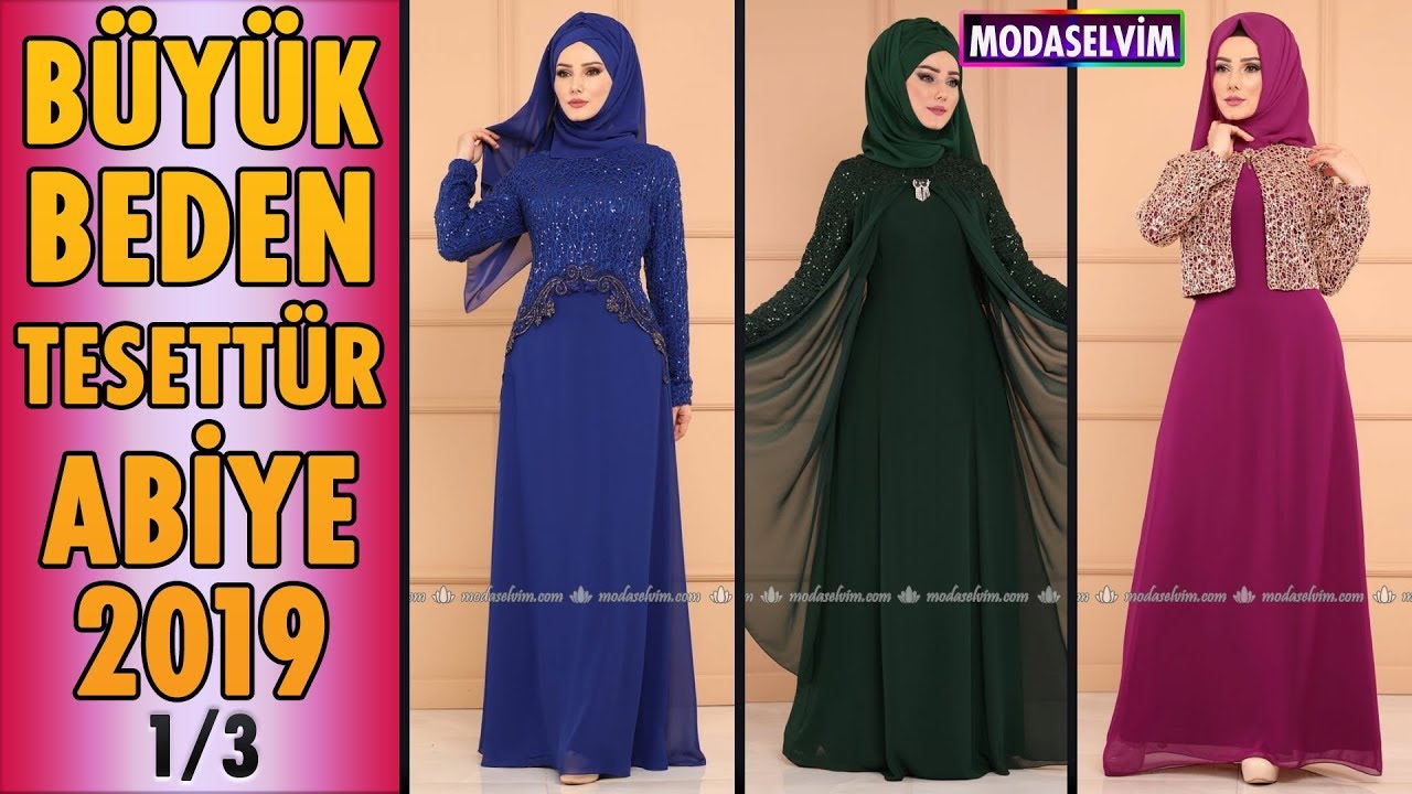 Modaselvim Buyuk Beden Tesettur Abiye 2019 1 3 Hijab Dress Plus Size Elbise Youtube