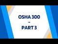 OSHA 300: Filling Out Your Log
