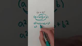 Here’s Why (a + b)² DOES NOT Equal a² + b² #Shorts #algebra #math #maths #mathematics