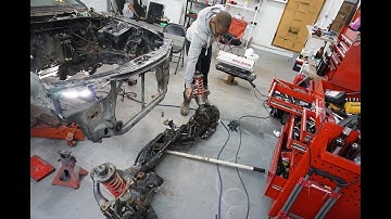 Acura Integra Subframe Removal w/ Front Suspension Attached!