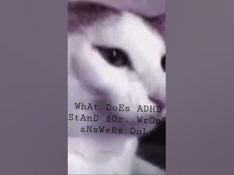 What does ADHD stand for, wrong answers only. 