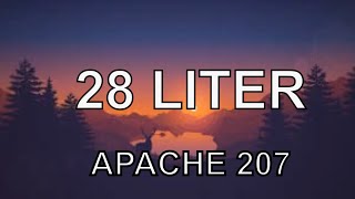 Apache 207- 28 LITER vom Album "Treppenhaus" [Lyrics Video]