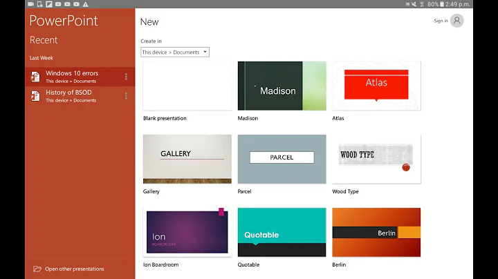Windows error remix my presentation