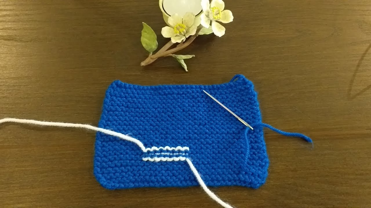 Weaving in Ends in Garter Stitch By Clydknits. YouTube