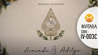 [IV-003C] Undangan Adat Jawa Rustic  by Invitara Digital Wedding Invitation