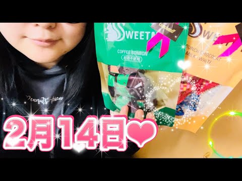 【2月14日】バレンタインデー！！！家族にあげる用のお菓子を買いに行ったよ♪