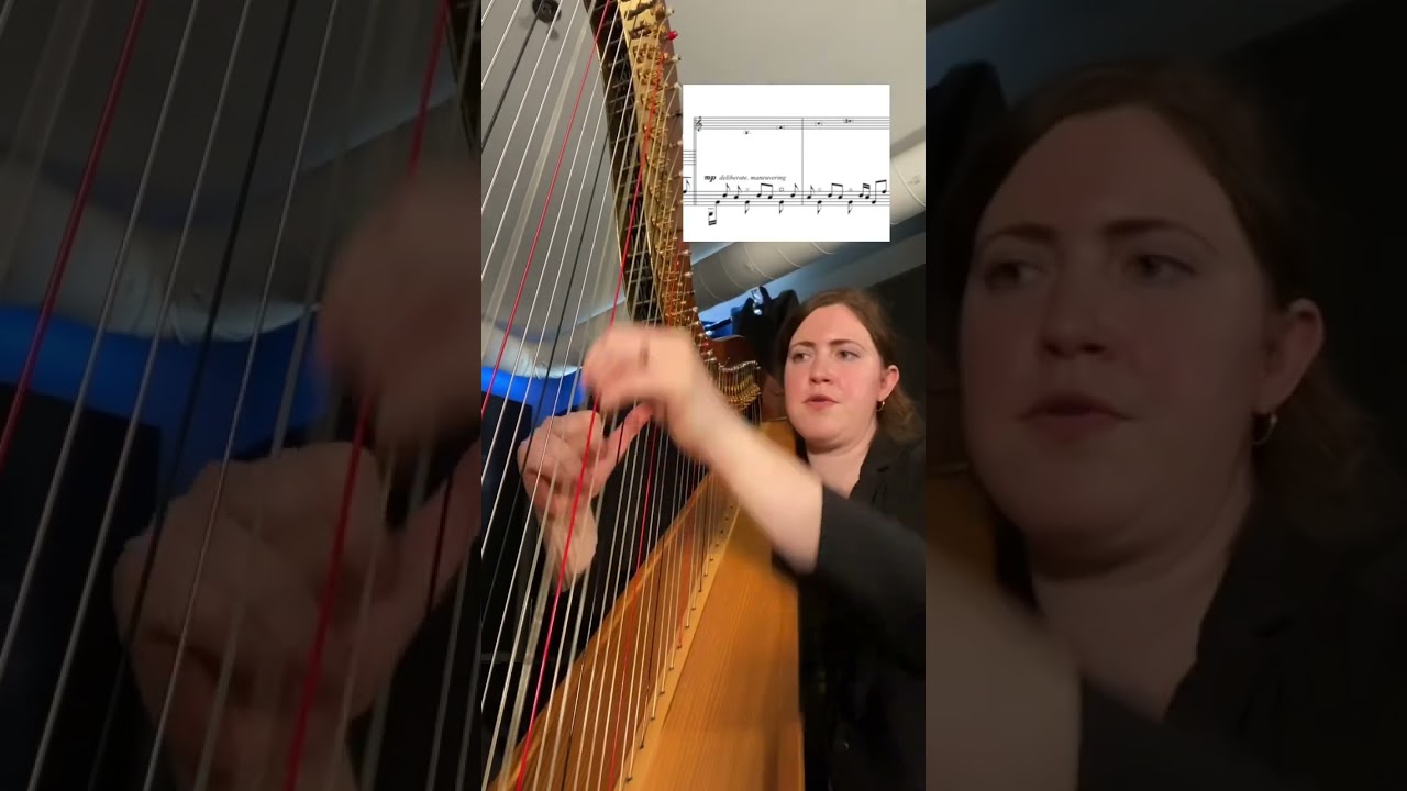 High partial harmonics on the harp - this technique is so fun!