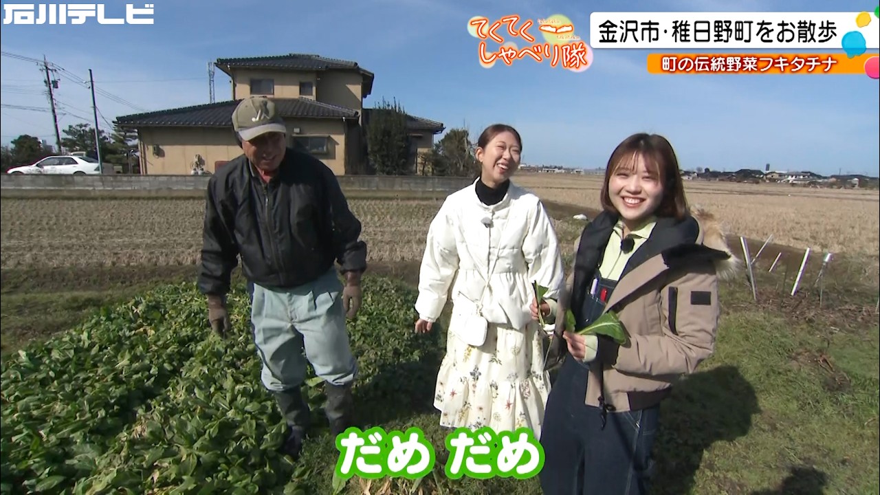 金沢市稚日野町…地域の伝統野菜を守るベテラン農家