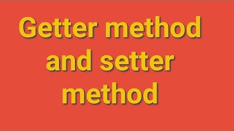 Getter method and setter method in python
