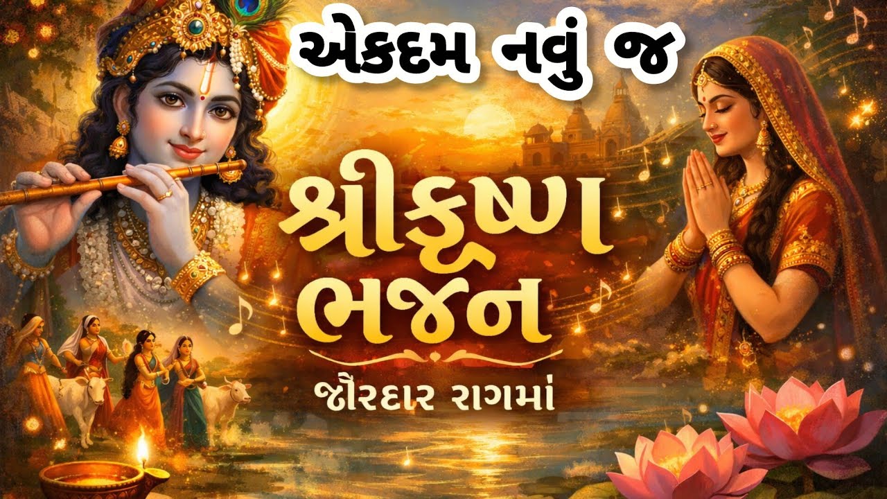 વાહ સિંગરને પણ ટક્કર મારી આ જોરદાર અવાજે🌹કૃષ્ણ ભજન🏵krishnabhajan💗gujaratibhajan#bhajan#viral#krishna