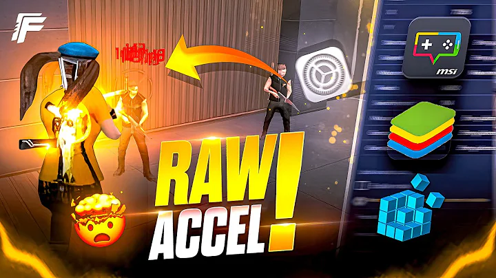 RAW ACCEL SETTINGS GIVES 99.99% HEADSHOTS AND 0% RECOIL l BLUESTACKS 5 l MSI 5 l