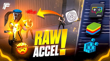 RAW ACCEL SETTINGS GIVES 99.99% HEADSHOTS AND 0% RECOIL l BLUESTACKS 5 l MSI 5 l