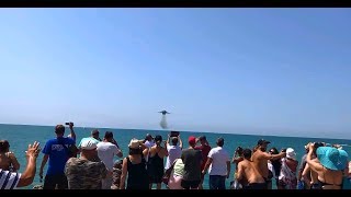 SU-24M Low Pass in the Crimea | НовоФедоровка проход над пирсом СУ-24М 43омшап МА ЧФ