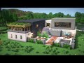 Minecraft: How To Build a Large Modern House Tutorial(#33) | 마인크래프트 건축, 모던하우스, 인테리어