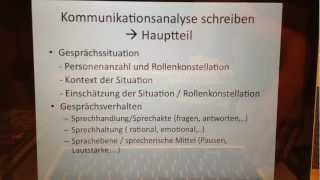 Kommunikationsyse Schreiben - Aufbau Und Hintergrund